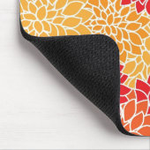 Rood en Oranje  oraal ontwerp Muismat (Hoek)