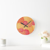 Rood en Oranje oraal ontwerp Ronde Klok (Huis)