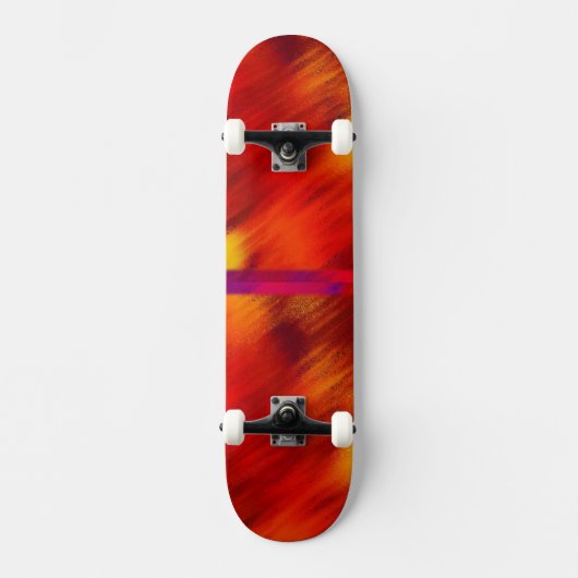 Rood en Oranje skateboard (Voorkant)