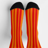 Rood en oranje strepen ontwerp sokken (Top)