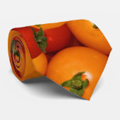 Rood- en Oranje tomaten Stropdas (Opgerold)