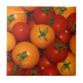Rood- en Oranje tomaten Tegeltje (Voorkant)