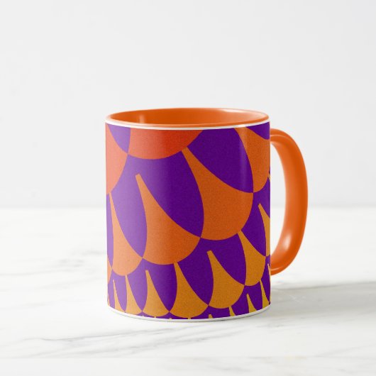 Rood- en Oranje weegschalen Mok (Voorkant rechts)