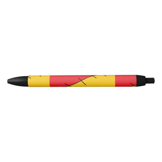 Rood en oranje zwarte inkt pen (Voorkant)