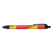 Rood en oranje zwarte inkt pen (Bovenkant)