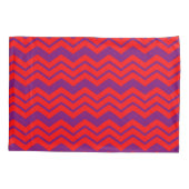 Rood en paars Chevron patroonontwerp  Kussensloop (Achterkant)