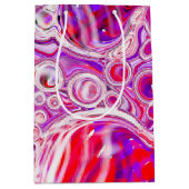 Rood en Paars fluïde kunst Medium Cadeauzakje (Voorkant)
