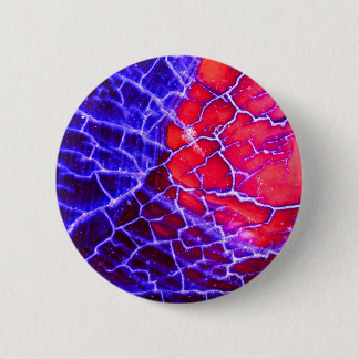 Rood en Paars gekraakt kwartskristal Ronde Button 5,7 Cm