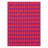 Rood en paars harlekijn geruit ontwerp  tafelkleed (Voorkant)