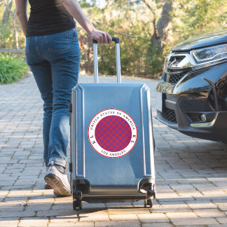 Rood- en Paars klokbord voor Vaktiesticker Sticker