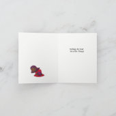 Rood en Paars Pet Kaart (Binnen)