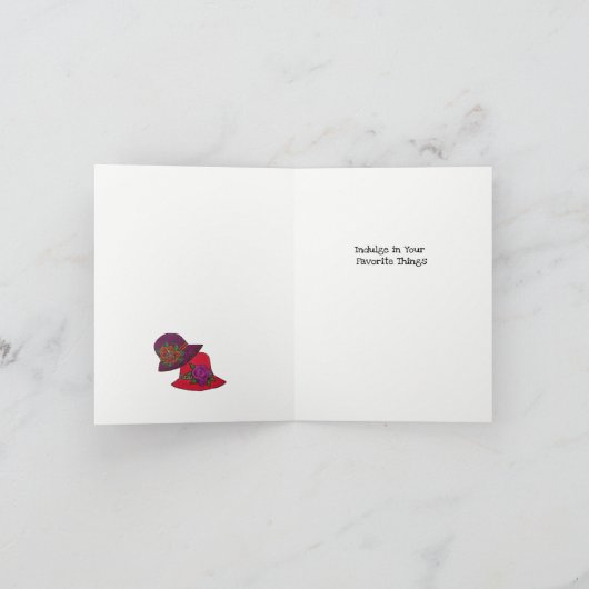 Rood en Paars Pet Kaart (Binnen)