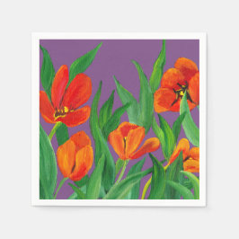 Rood en Paars Servetten