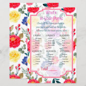 Rood en paarse bloemen Wat zit er in je paardenspe (Voorkant / Achterkant)