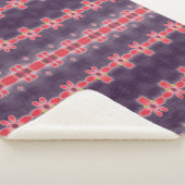 Rood en Paarse bloemige deken (3/4)