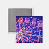 Rood en paarse reuzenrad magneet (Voorkant / Achterkant)