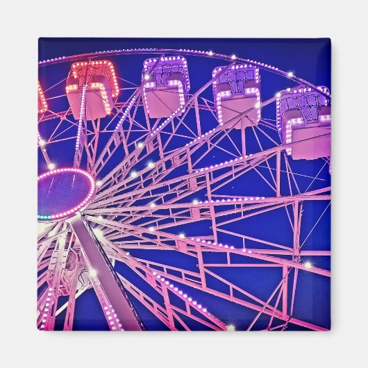 Rood en paarse reuzenrad magneet (Voorkant)