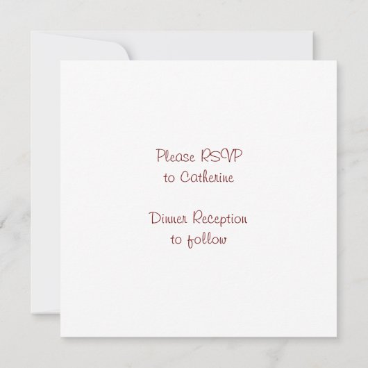 Rood- en Paarse-roluitnodiging Kaart (Achterkant)