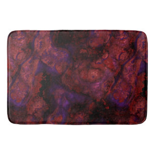 Rood en Paarse steen abstract Badmat