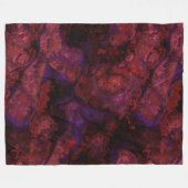 Rood en Paarse steen abstract Fleece Deken (Voorkant (Horizontaal))