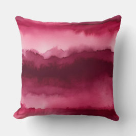 Rood en roos abstract kussen