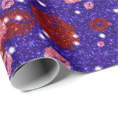 Rood- en roos-kussens in paars cadeaupapier (Rol Hoek)