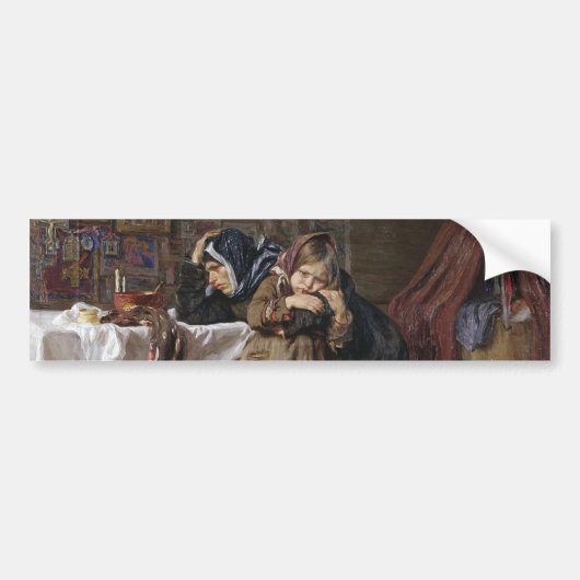 Rood en rouw (sympathie na Bereavement) Bumpersticker (Voorkant)