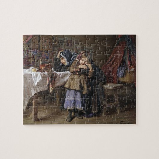 Rood en rouw (sympathie na Bereavement) Legpuzzel (Horizontaal)