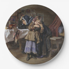 Rood en rouw (sympathie na Bereavement) Papieren Bordje