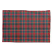 Rood en Royal Blue MacPherson Clan Schotse Plaid Kussensloop (Achterkant)
