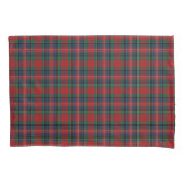 Rood en Royal Blue MacPherson Clan Schotse Plaid Kussensloop (Voorkant)