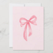 Rood en Roze 2e verjaardag uitnodiging voor meisje (Achterkant)