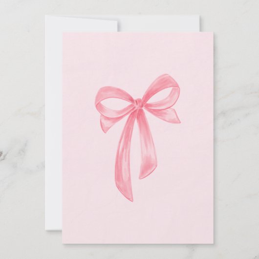 Rood en Roze 2e verjaardag uitnodiging voor meisje (Achterkant)