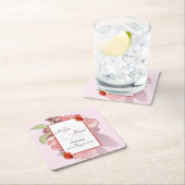 Rood en roze bruine bruinvissen kartonnen onderzetters (Insitu)