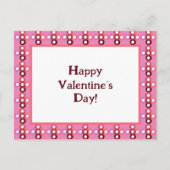 Rood en Roze Bubble Patroon Uitnodiging Briefkaart (Voorkant)