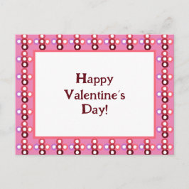 Rood en Roze Bubble Patroon Uitnodiging Briefkaart