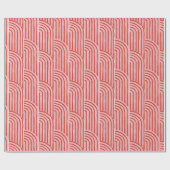 Rood en Roze Candy Cane Arch Wrapping Papier (Vlak)