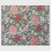 Rood en roze Chrysanthemum-pakpapier Cadeaupapier (Vlak)