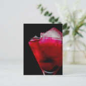 Rood en roze cocktail verfrissen briefkaart (Staand voorkant)