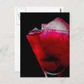 Rood en roze cocktail verfrissen briefkaart (Voorkant / Achterkant)
