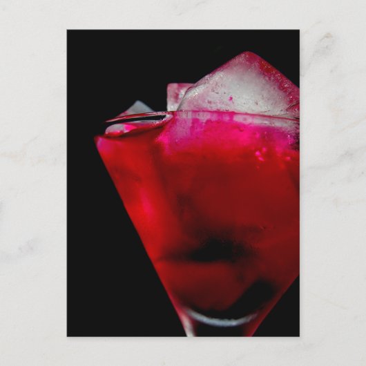 Rood en roze cocktail verfrissen briefkaart (Voorkant)