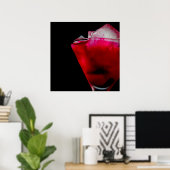 Rood en roze cocktail verfrissen poster (Thuiskantoor)