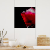 Rood en roze cocktail verfrissen poster (Keuken)