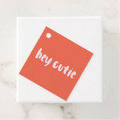 Rood en roze Cutie XOXO Valentijn Gift Labels (In situ)