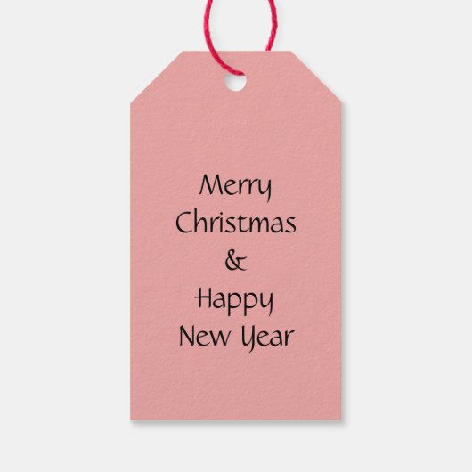 Rood en roze Damask Patroon  Gift Label Cadeaulabel (Achterkant)