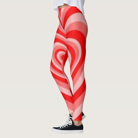 Rood en roze en wit high top legging (Links)