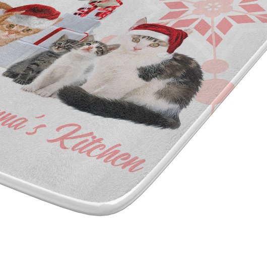 Rood- en roze feestdagen — Aangepaste naam Snijplank (Hoek)