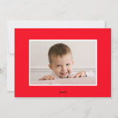 Rood en roze foto's Valentijnsdag Feestdagenkaart (Achterkant)