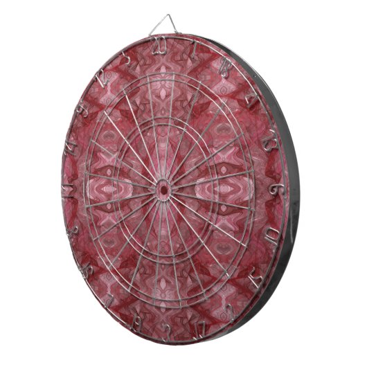 Rood- en roze fractal Dart Board Dartbord (Voorkant Rechts)