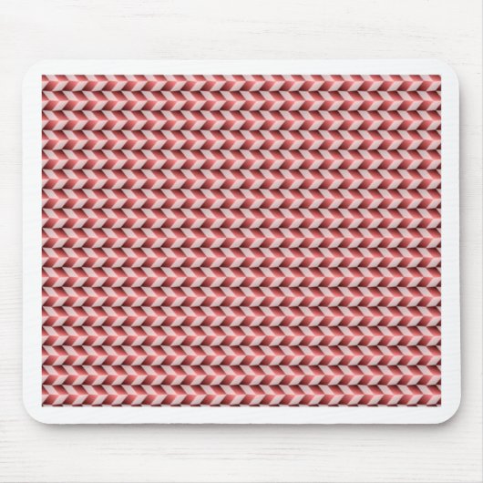 Rood en roze geometrische patroonmousepad muismat (Voorkant)
